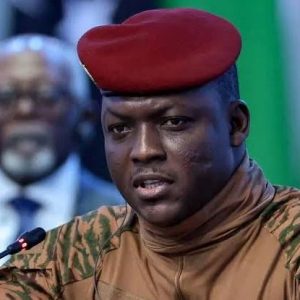 image: President of Burkina Faso, Ibrahim Traore