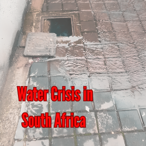water leaking on De Korte street, Braamfontein